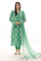 3 Piece Embroidered Swiss Voile Suit with Embroidered Chiffon Dupatta