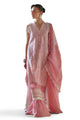 3 Piece Embroidered Lawn Suit with Borders and Embroidered Cotton Net Dupatta