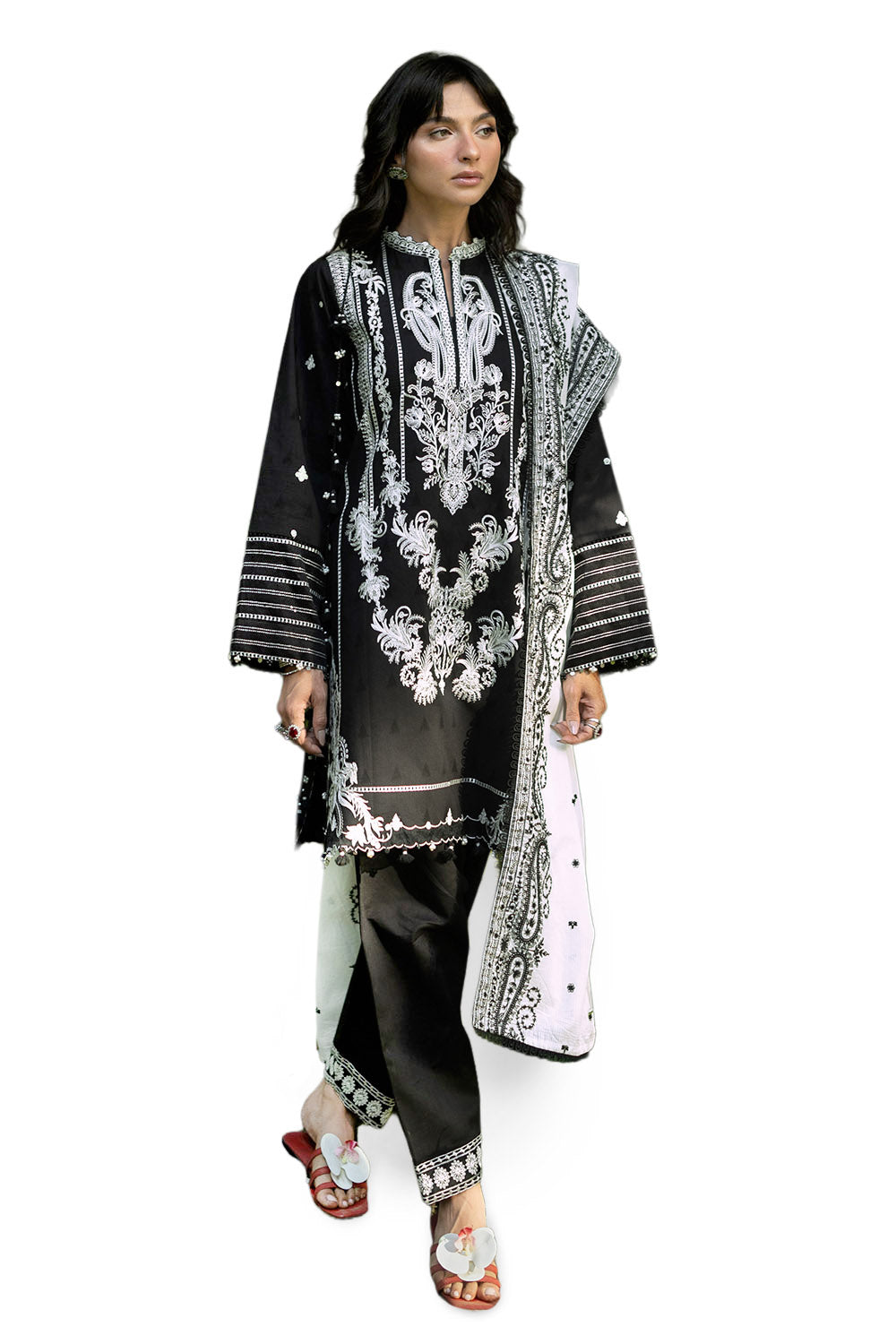 Printed Arabic Lawn Shirt