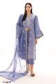 3 Piece Embroidered Lawn Suit with Embroidered Cotton Net Dupatta