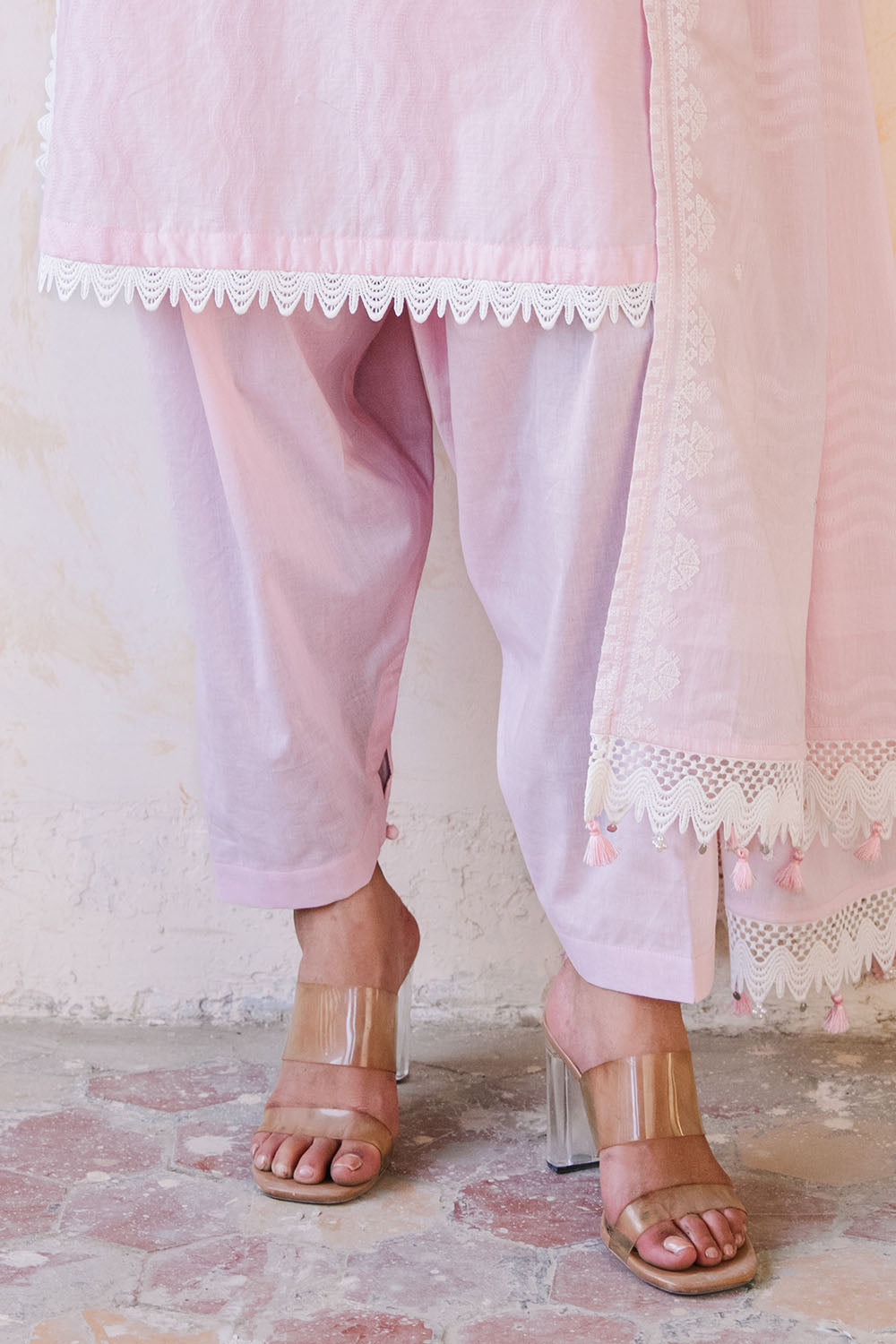3 Piece Embroidered Jacquard Suit with Embroidered Jacquard Dupatta