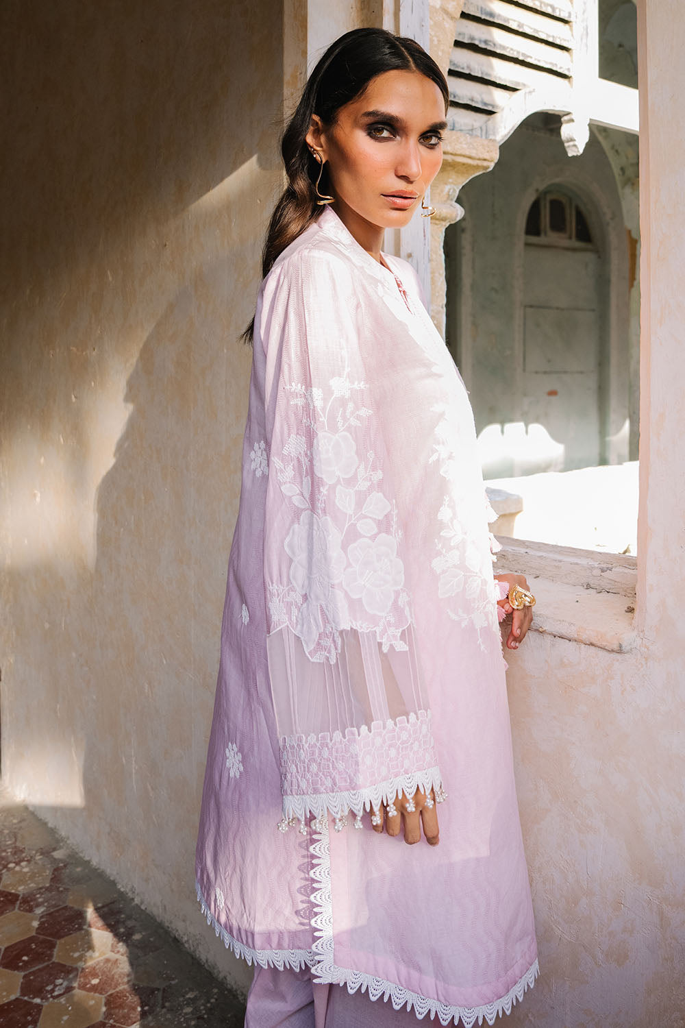 3 Piece Embroidered Jacquard Suit with Embroidered Jacquard Dupatta