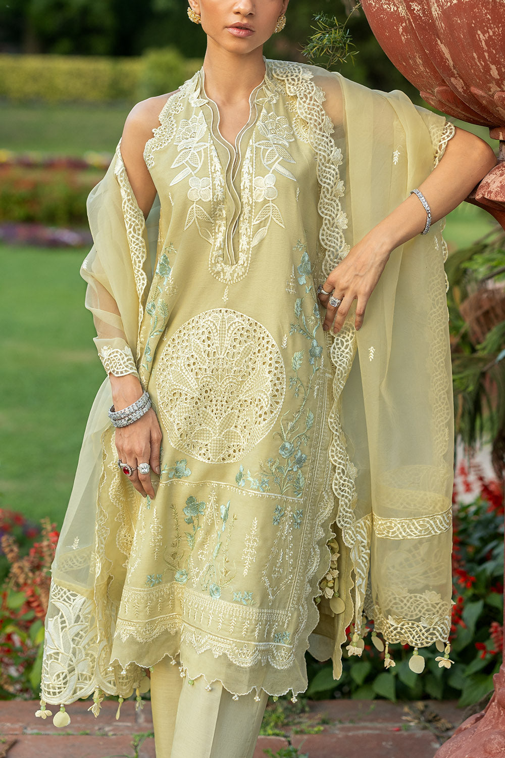 Light Khaddar Straight Pants