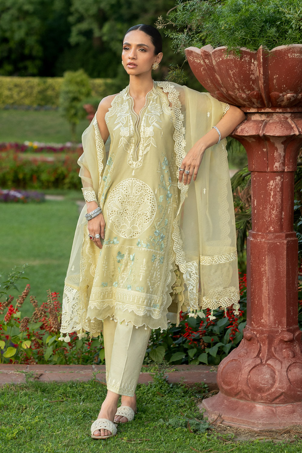 Light Khaddar Straight Pants