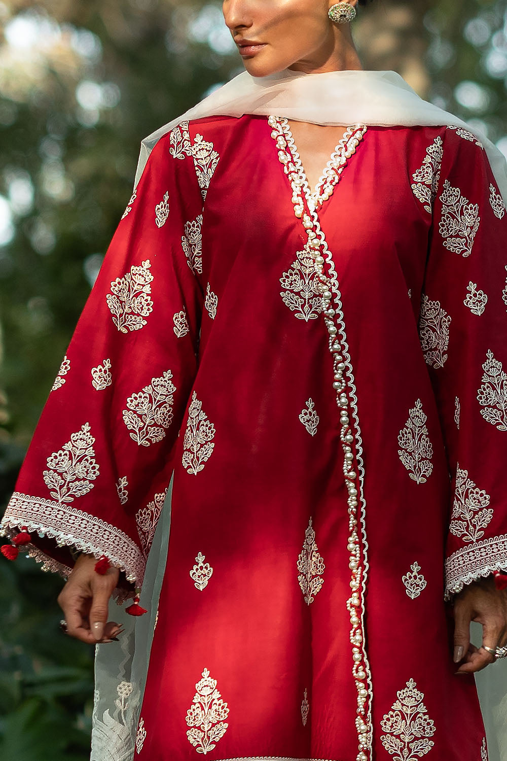 Embroidered Viscose Marina Shirt