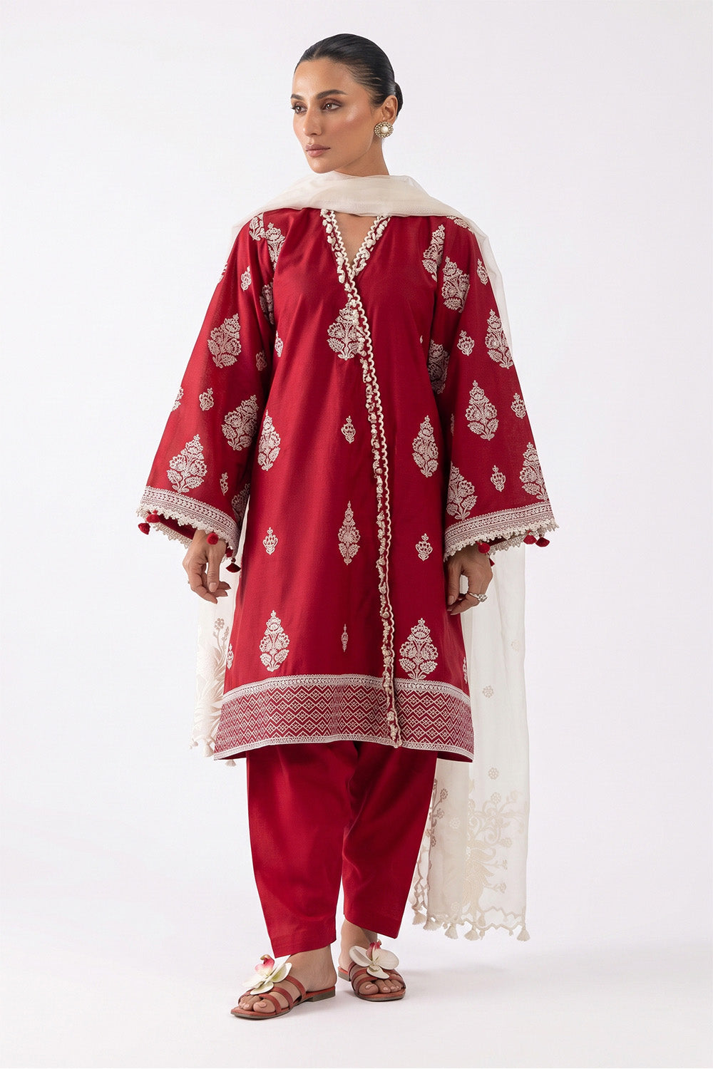 Embroidered Viscose Marina Shirt