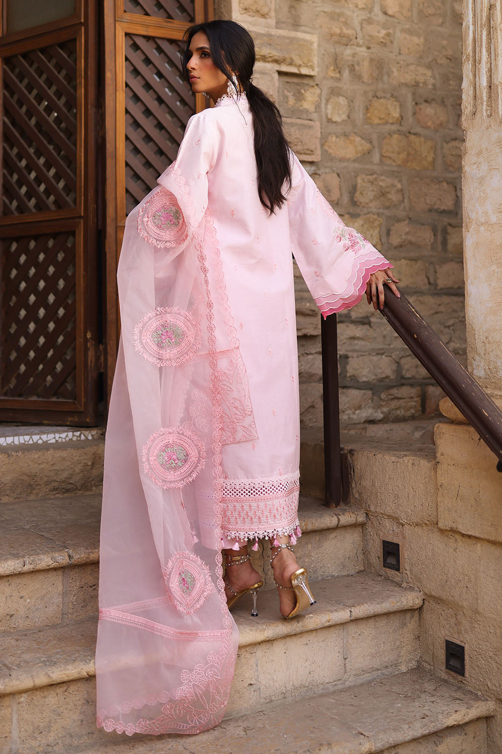 Embroidered Light Khaddar Shirt