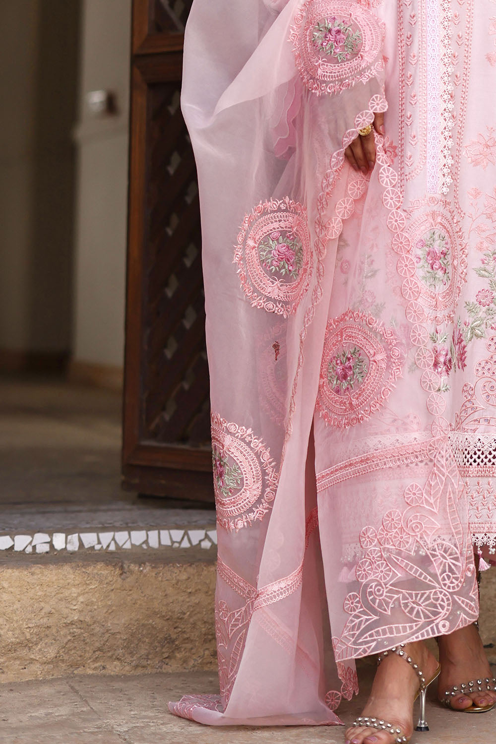 Embroidered Light Khaddar Shirt