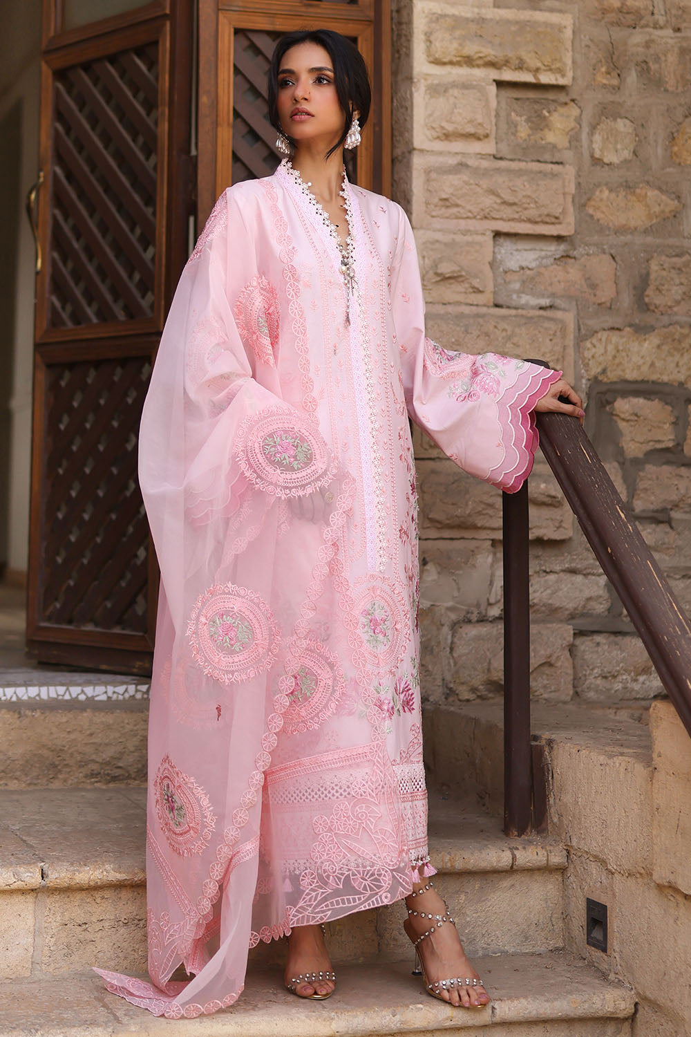 Embroidered Light Khaddar Shirt