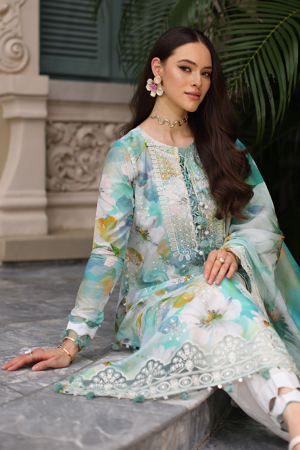 3 Piece Embroidered Printed Lawn Suit