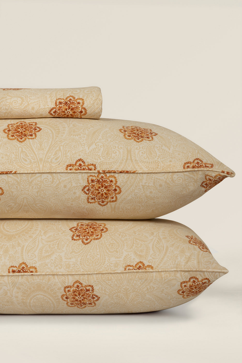 Ethnic Gold T-300 Bed Sheet Set