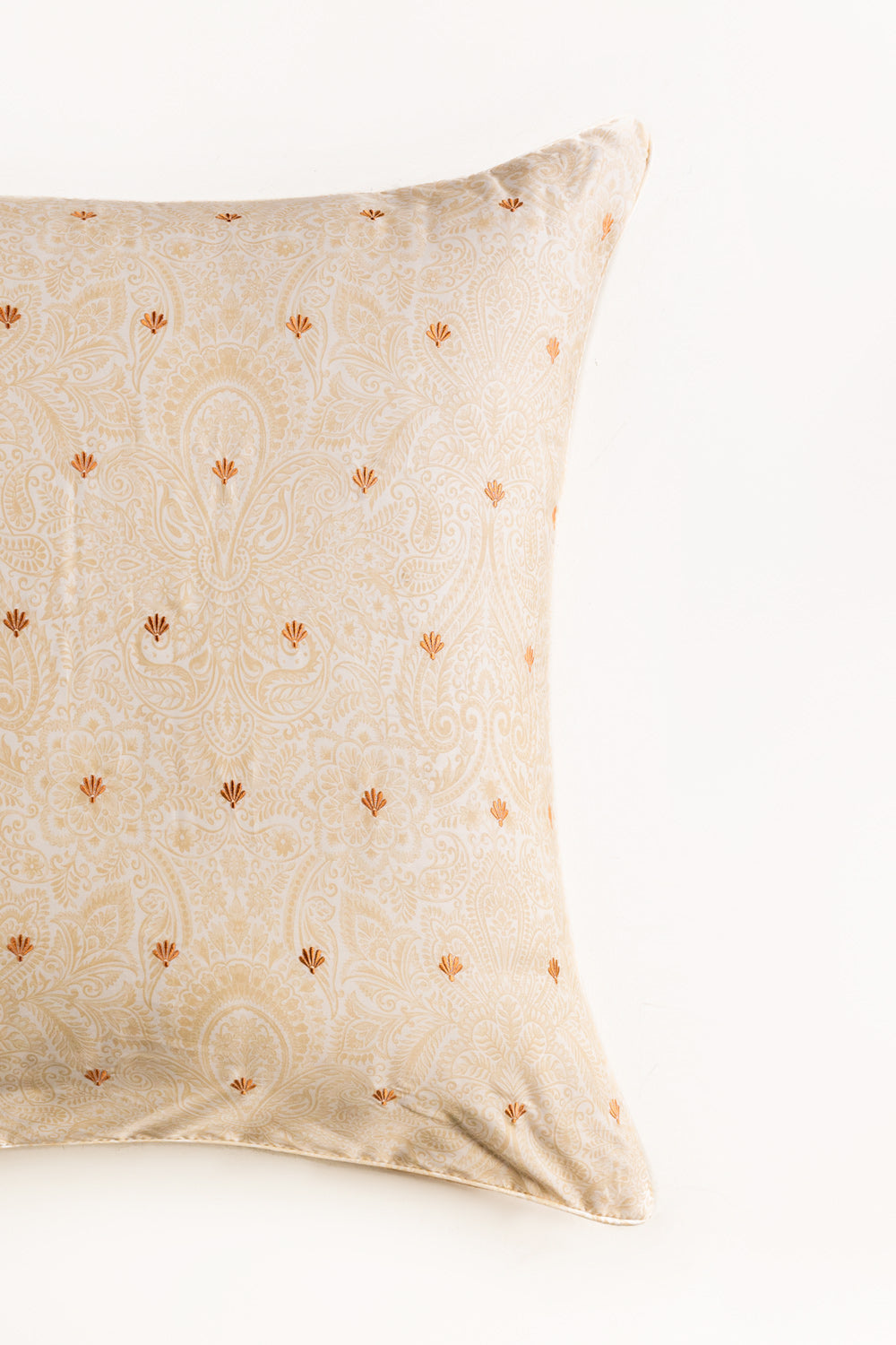 Ethnic Gold T-300 Euro Sham Cushion Cover