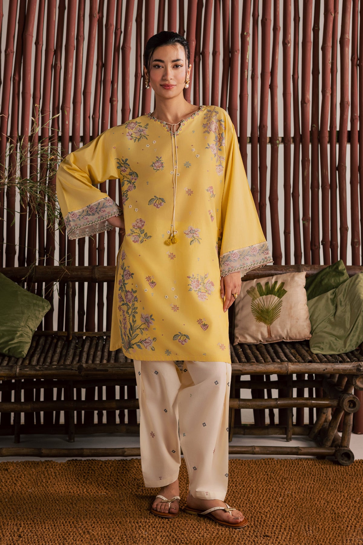 Eve 2Pc - Embroidered Lawn Dress