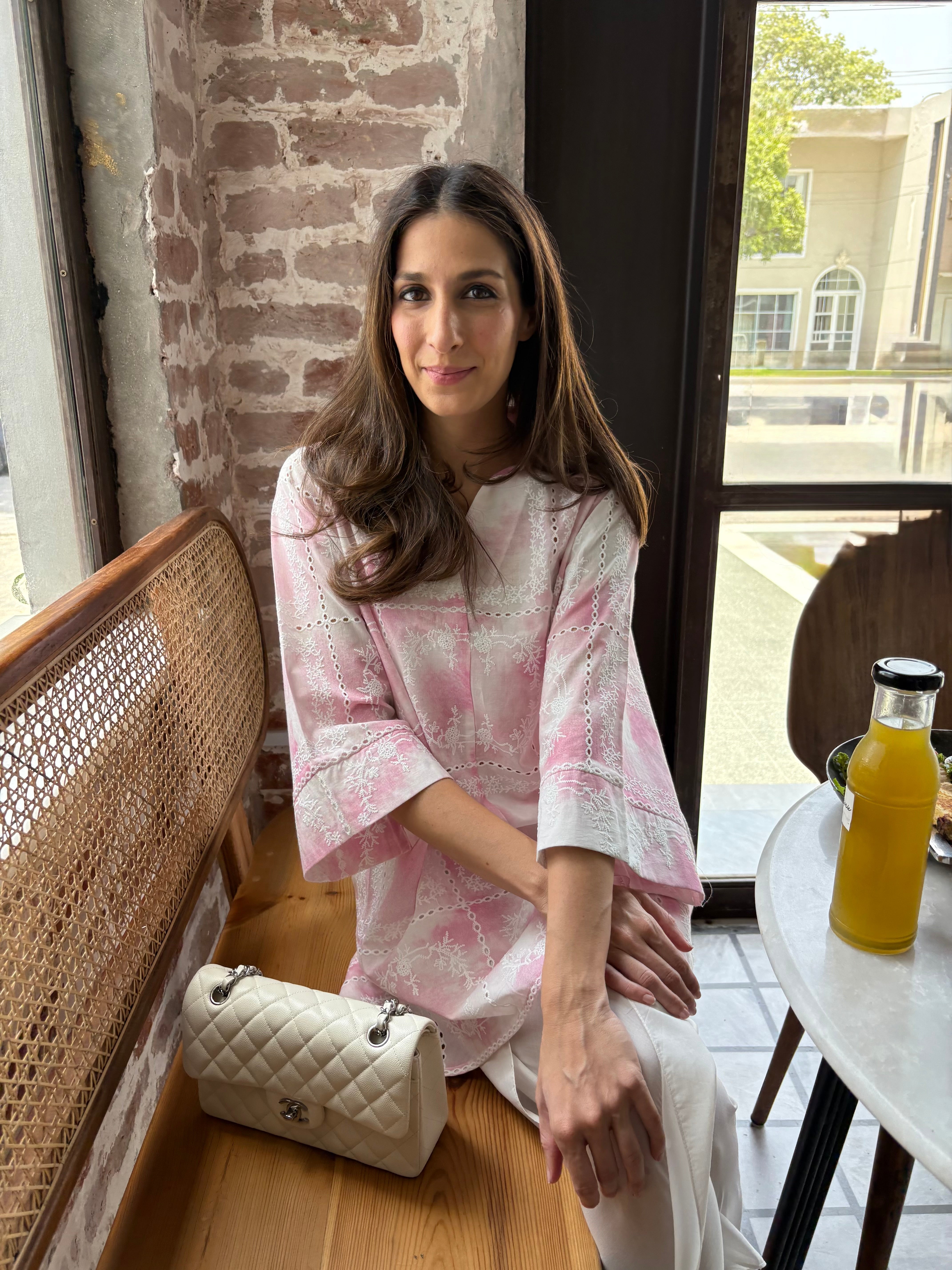Pink Tie & Dye Chikankari Toby (RTS)