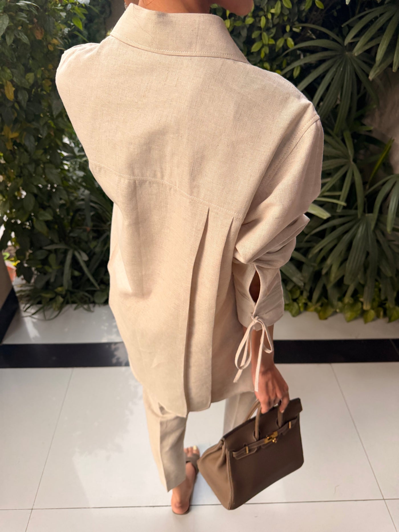 Beige Bow Set