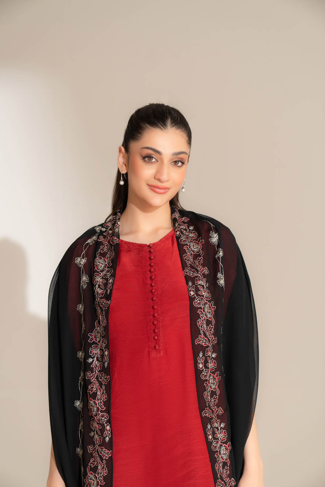 1 Piece Chiffon Embroidered Dupatta (FD0106)