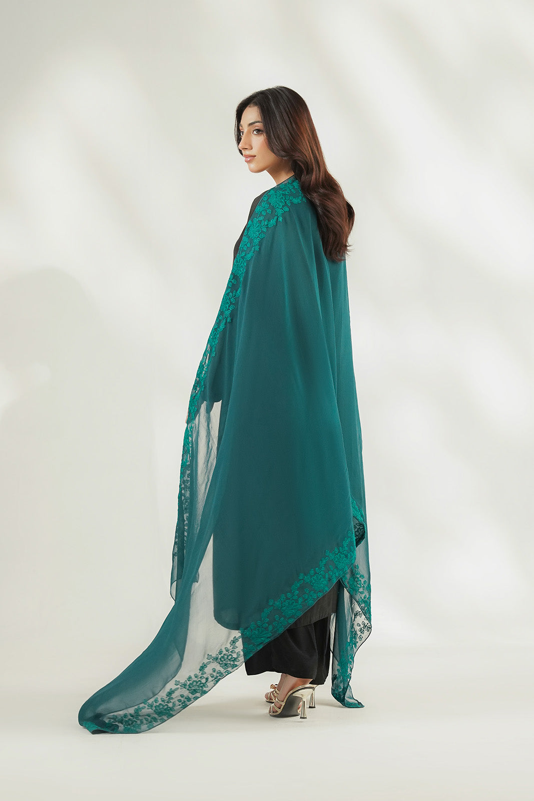 1 Piece Chiffon Embroidered Dupatta (FD0146)
