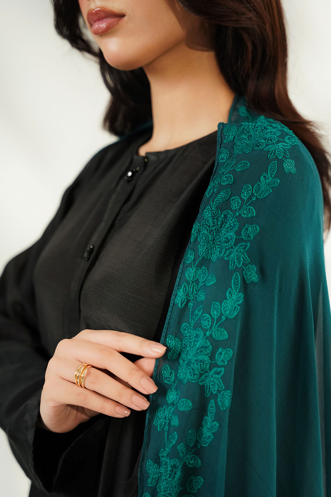 1 Piece Chiffon Embroidered Dupatta (FD0146)