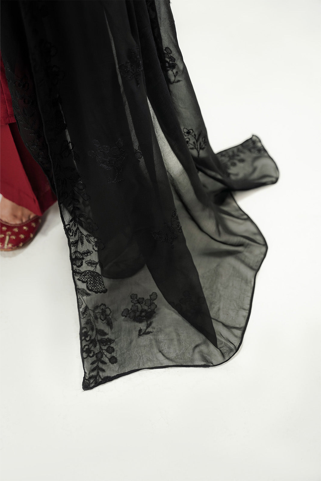 1 Piece Chiffon Embroidered Dupatta (FD0152)