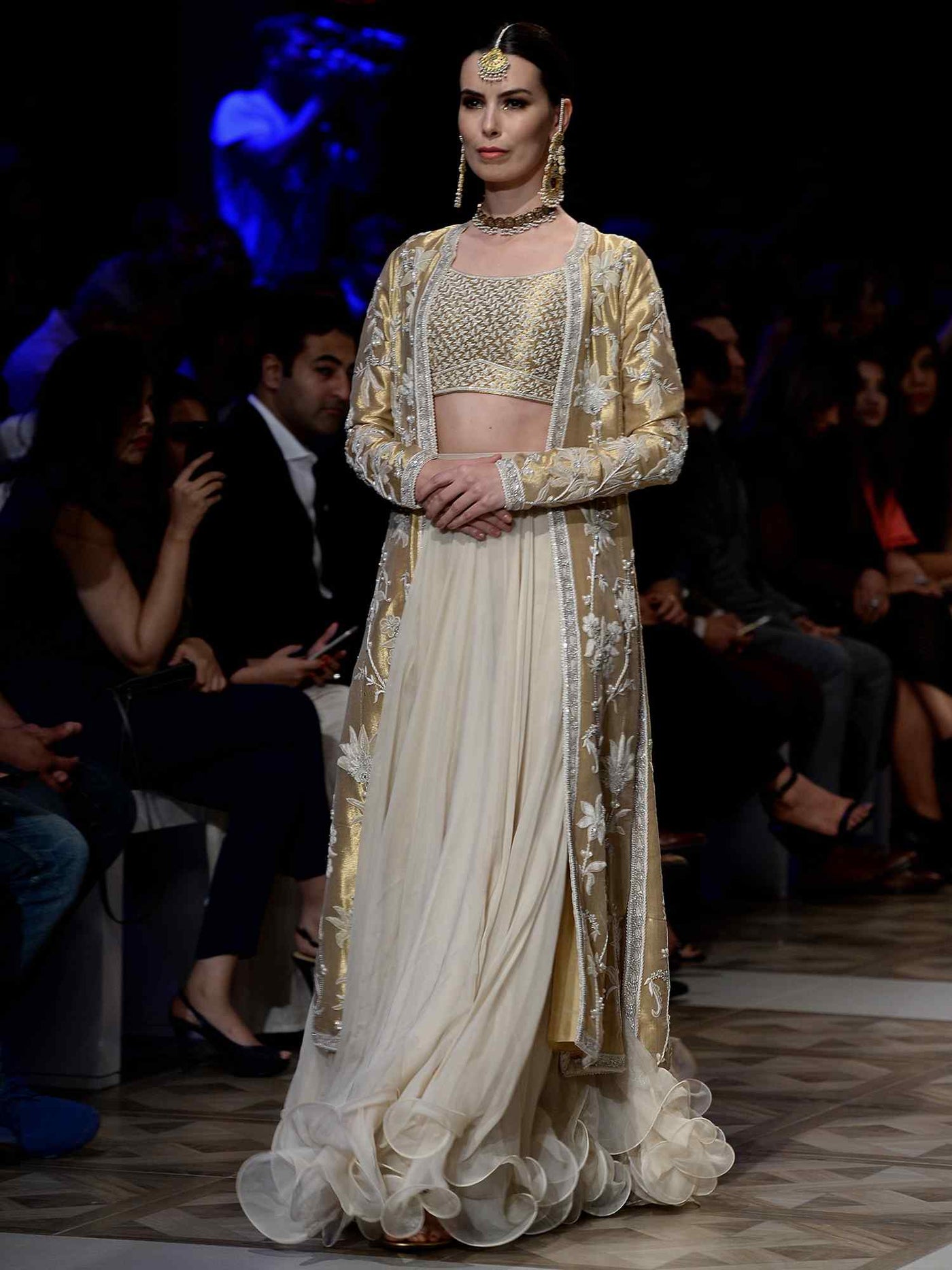 Borgia Coat, Blouse & Lehenga
