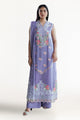 3 Piece Embroidered Lawn Suit With Neckline, Bunches And Chiffon Dupatta