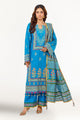 3 Piece Unstitched Embroidered Paper Cotton Suit With Paper Cotton Dupatta