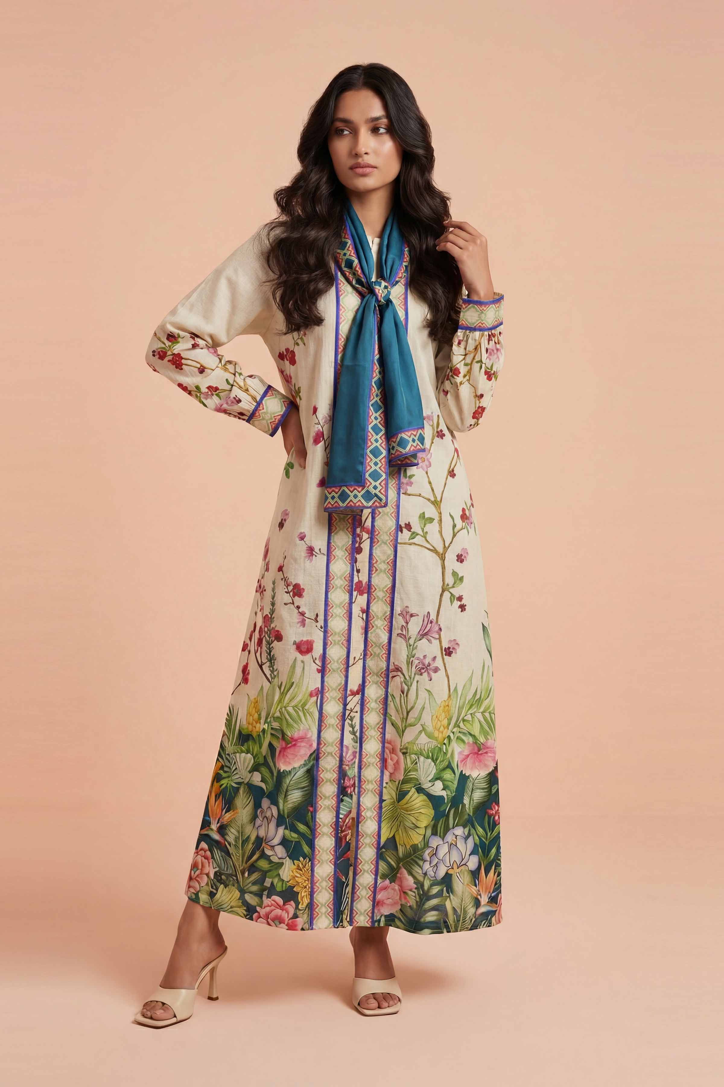 2 Piece - Printed Dress - FE26-25