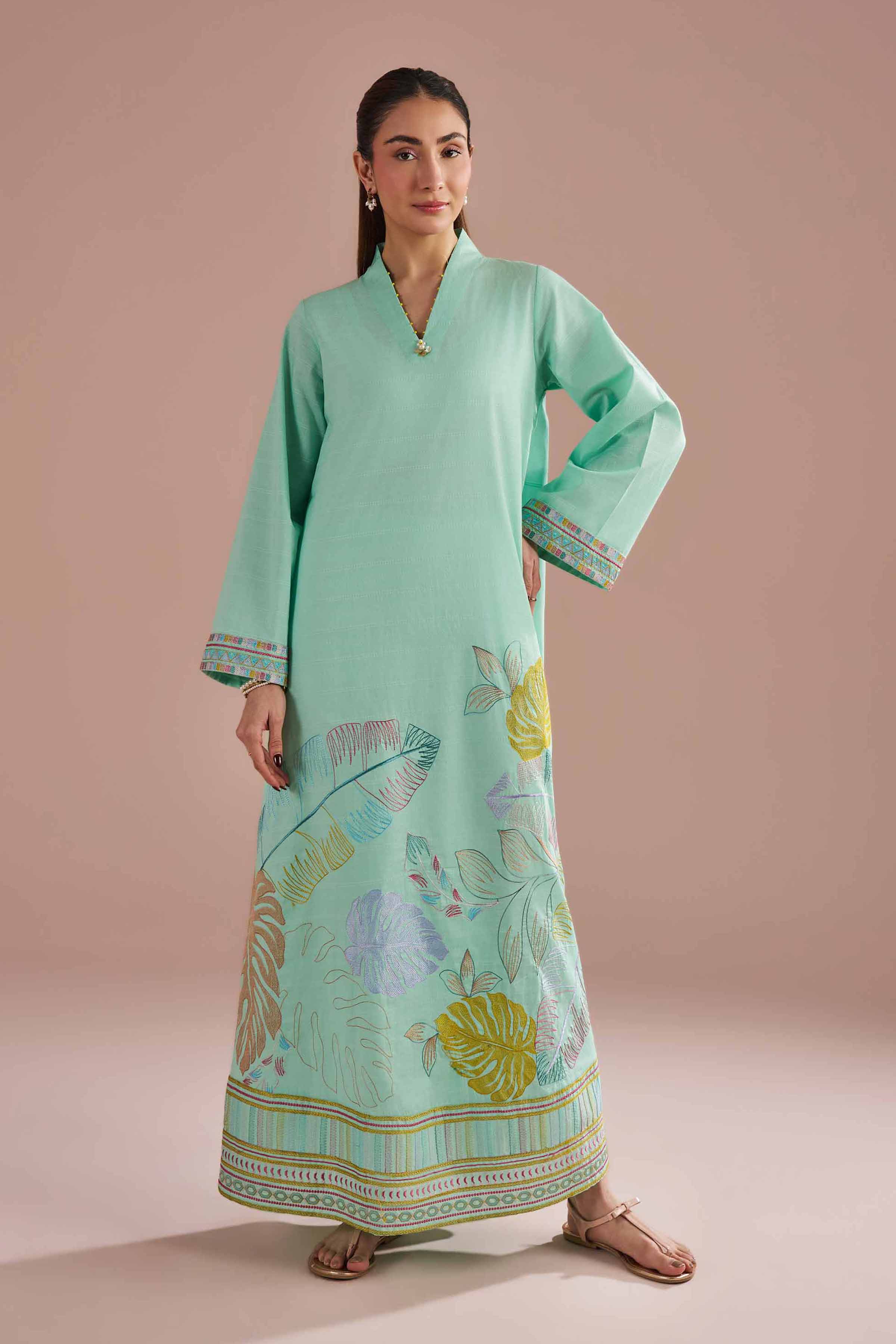 Embroidered Dress - FE26-30