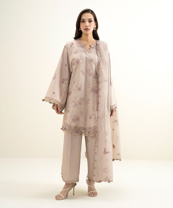 3 Piece - Embroidered Lawn Suit