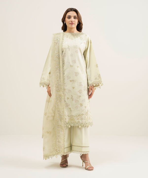 3 Piece - Embroidered Lawn Suit
