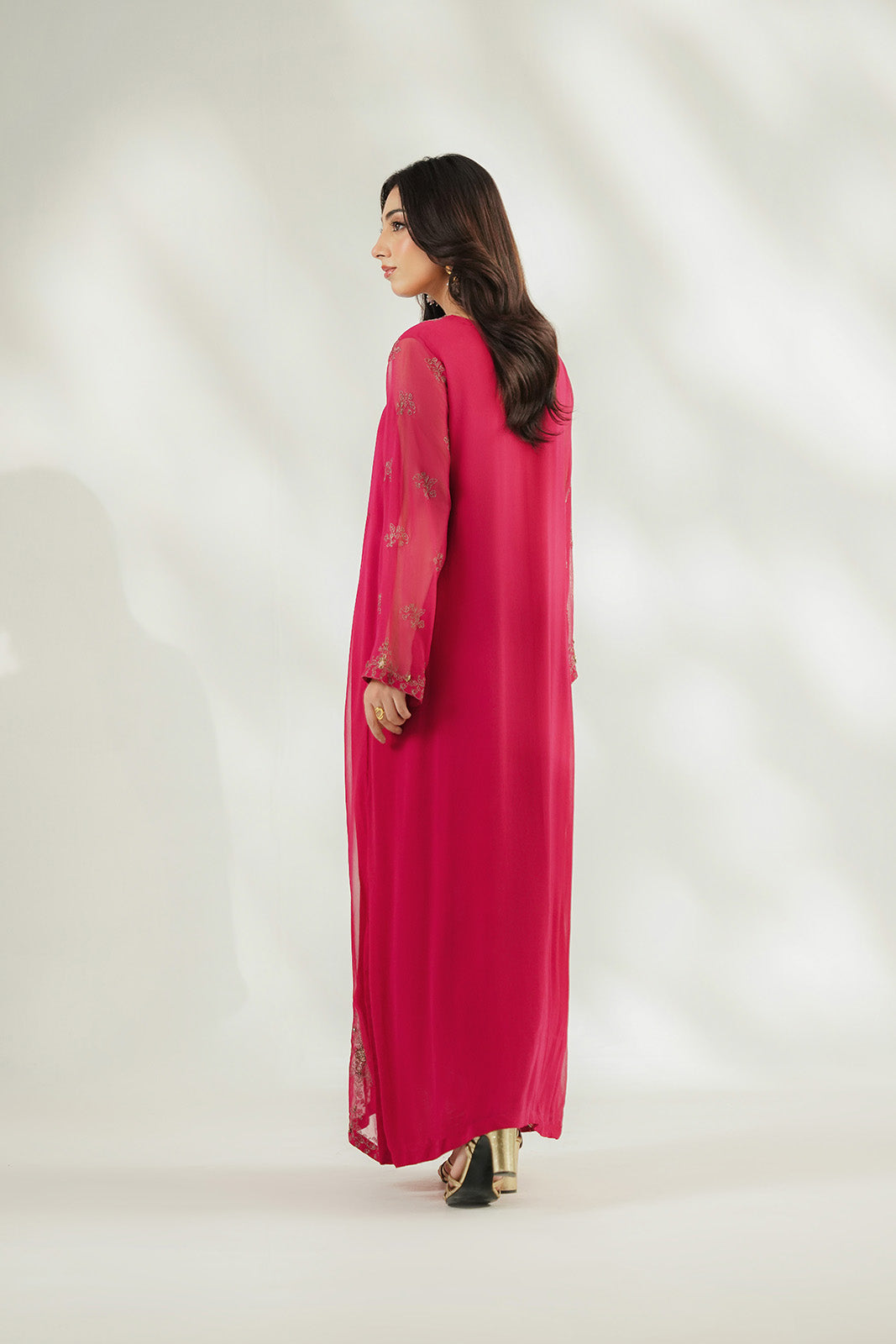 1 Piece Chiffon Embroidered Suit (FL0250)