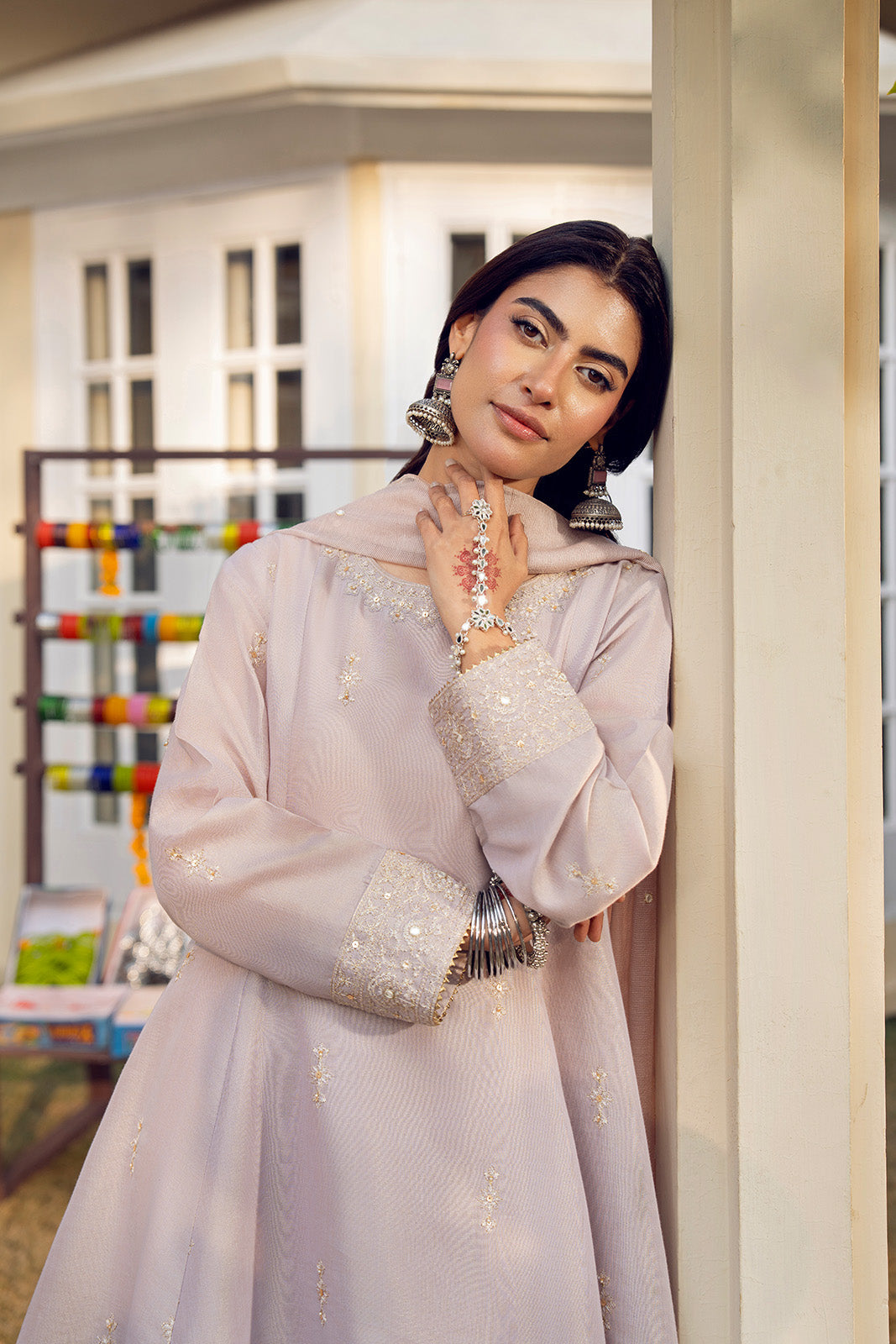3 Piece Lawn Masoori Embroidered Suit (FS0178)
