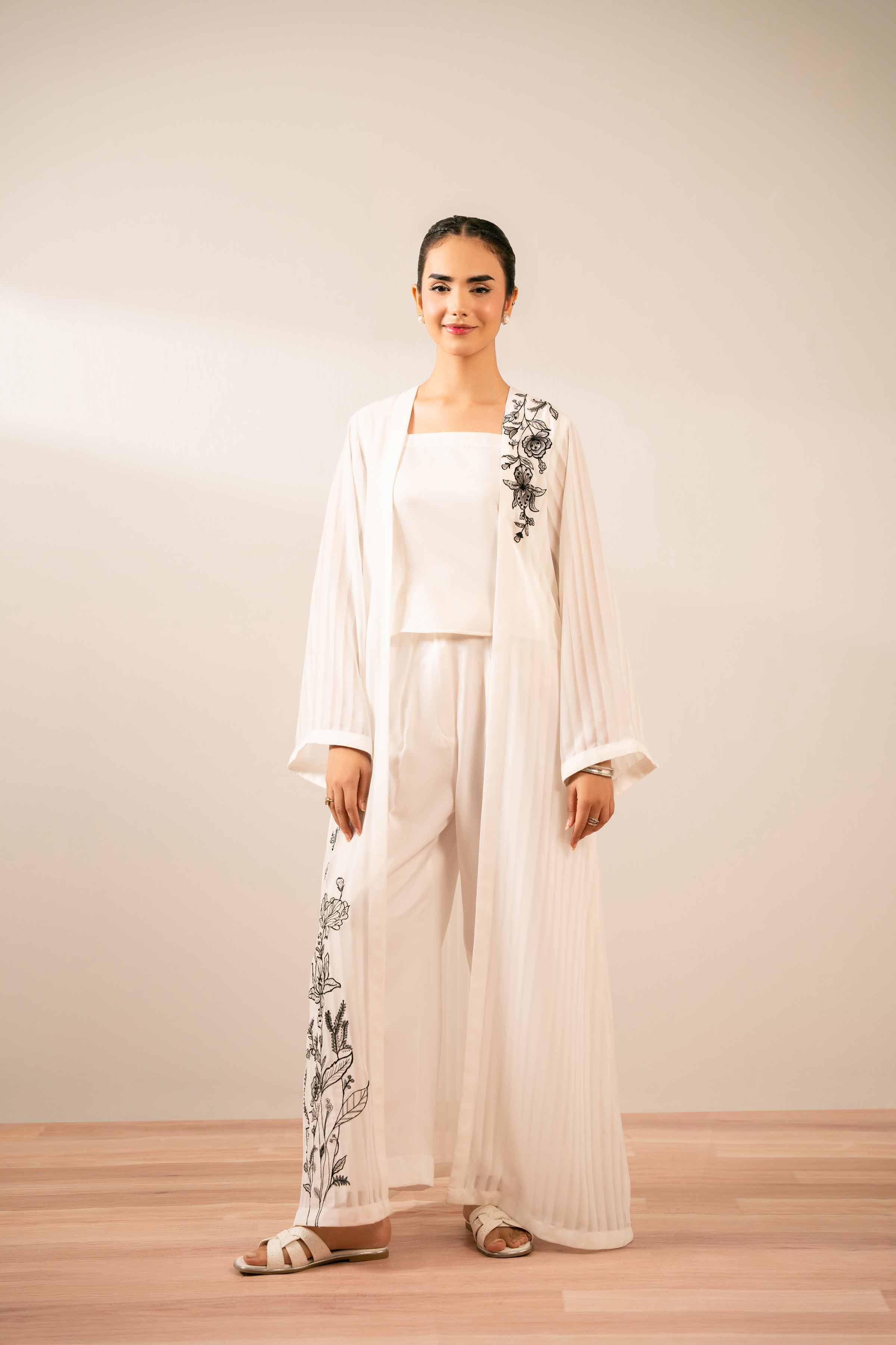 3 Piece - Embroidered Suit - FS25-70