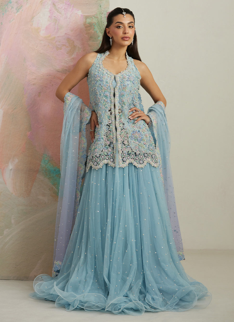 Dalia Front-Open Jacket And Lehnga