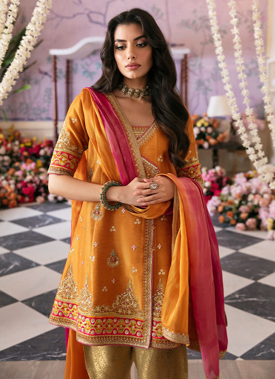 Sarv Angarkha And Dupatta - FTA-MFLP23-12