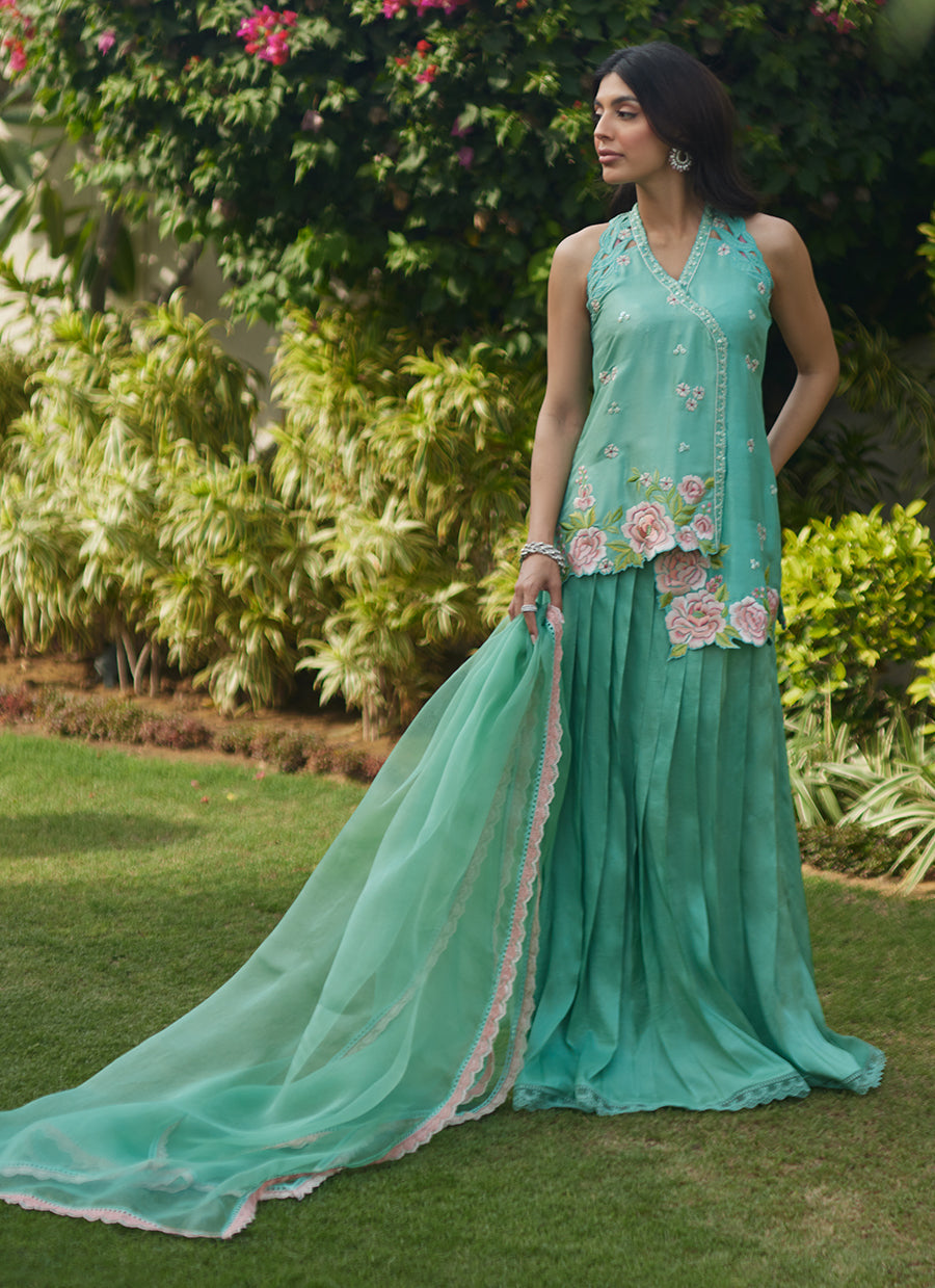 Heidi Jacket And Dupatta - FTA-TEL26-11