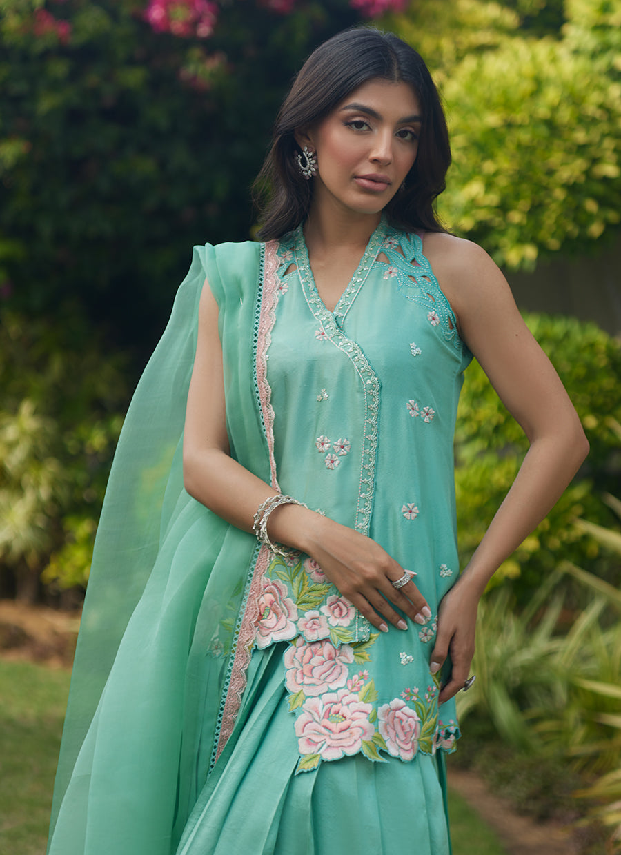 Heidi Jacket And Dupatta - FTA-TEL26-11