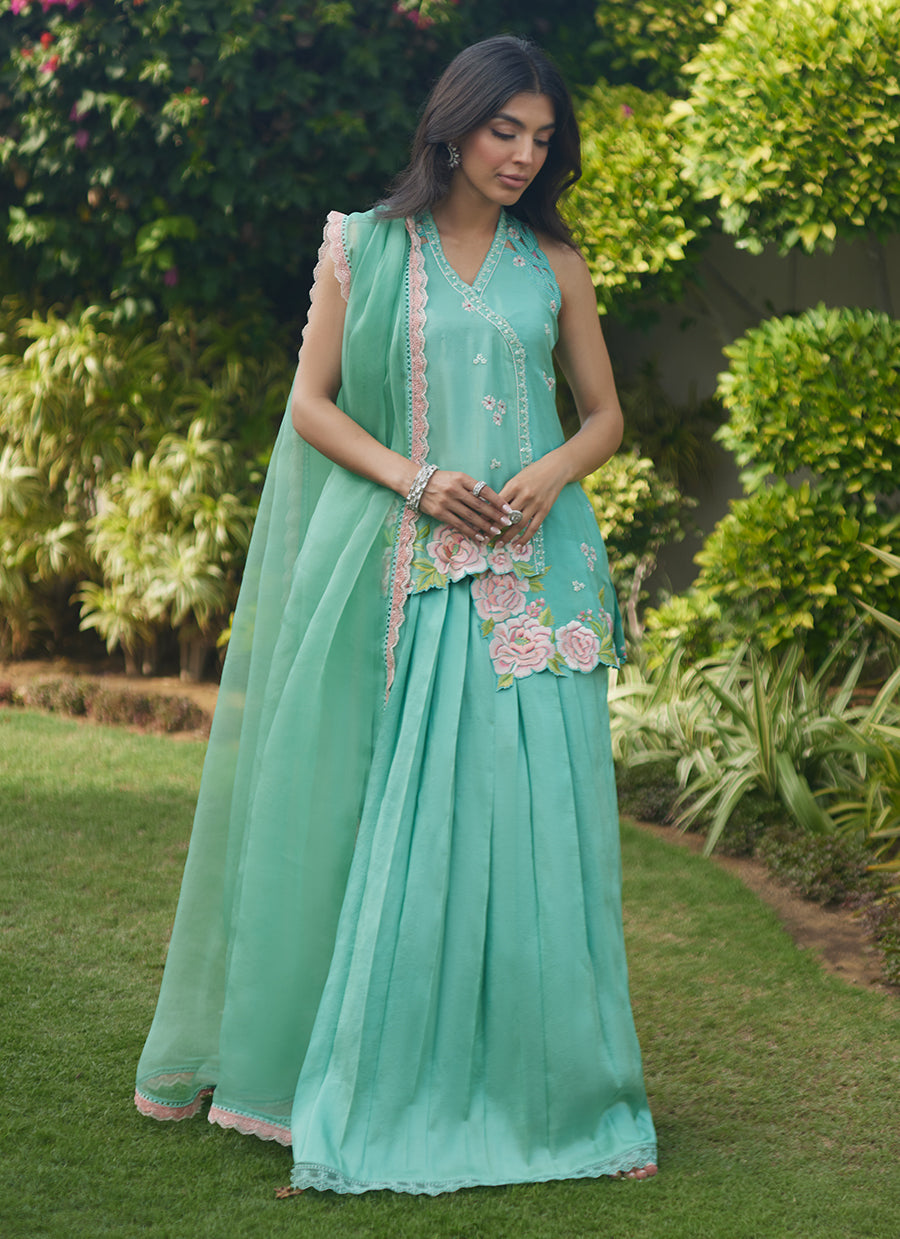 Heidi Jacket And Dupatta - FTA-TEL26-11