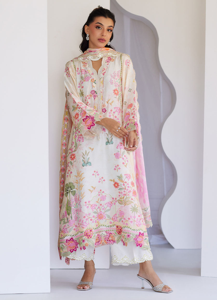 Faye Ivory Shirt and Dupatta