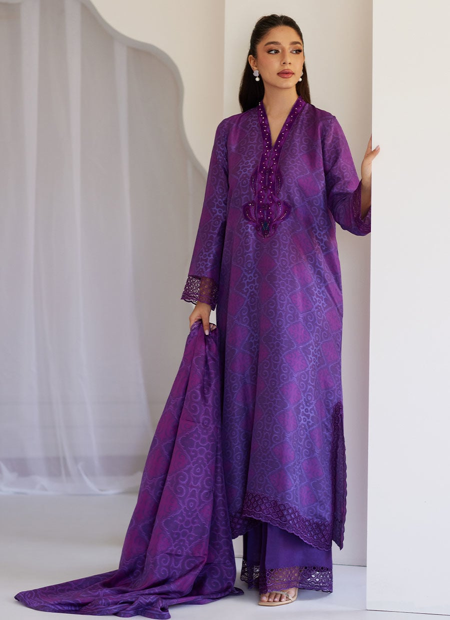 Amity Purple Shirt, dupatta