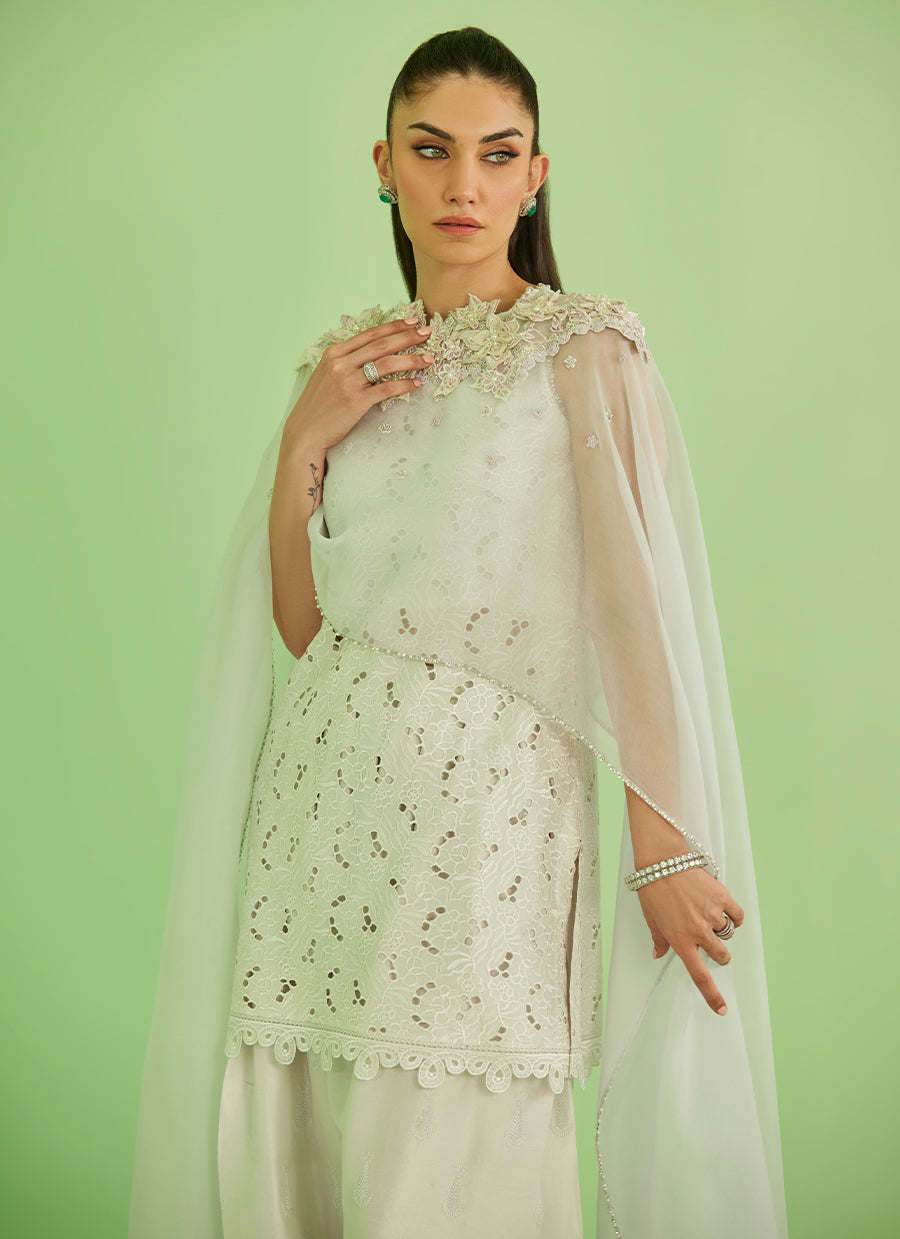 Laine Shirt And Drape Dupatta - FTA-VDC26-12