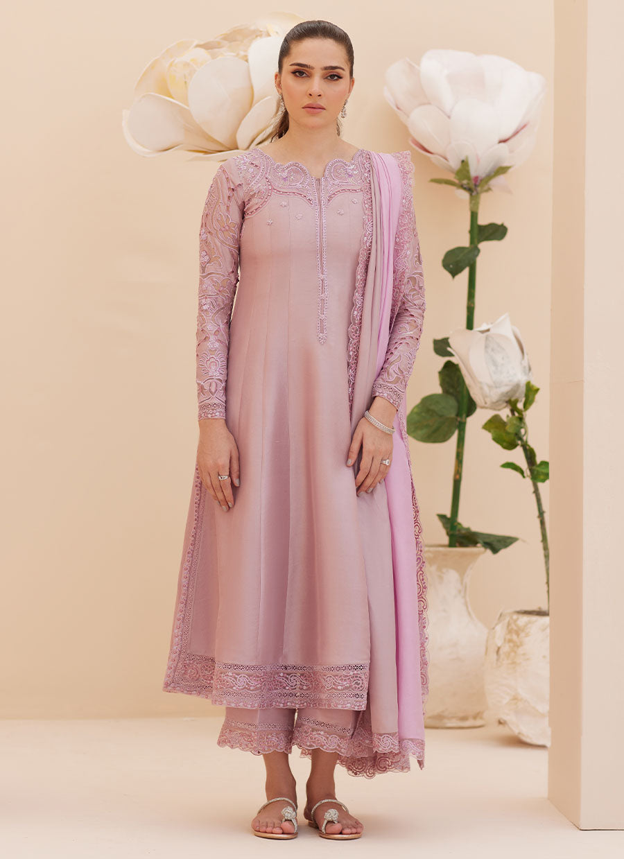 Moira Mauve Shirt and Dupatta - FTA-ZLP25-03