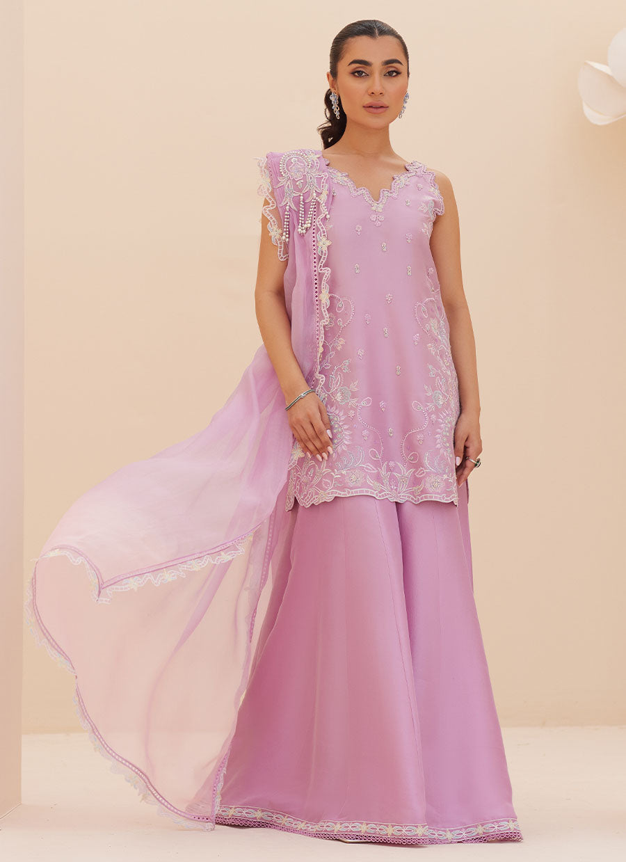 Lilliana Lilac Shirt and Dupatta - FTA-ZLP25-04