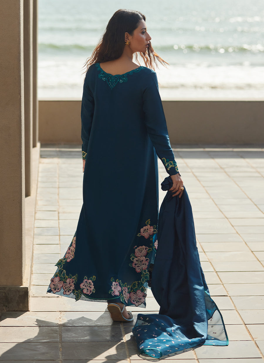 Terra Teal Kaftan - FTALTKE25-06