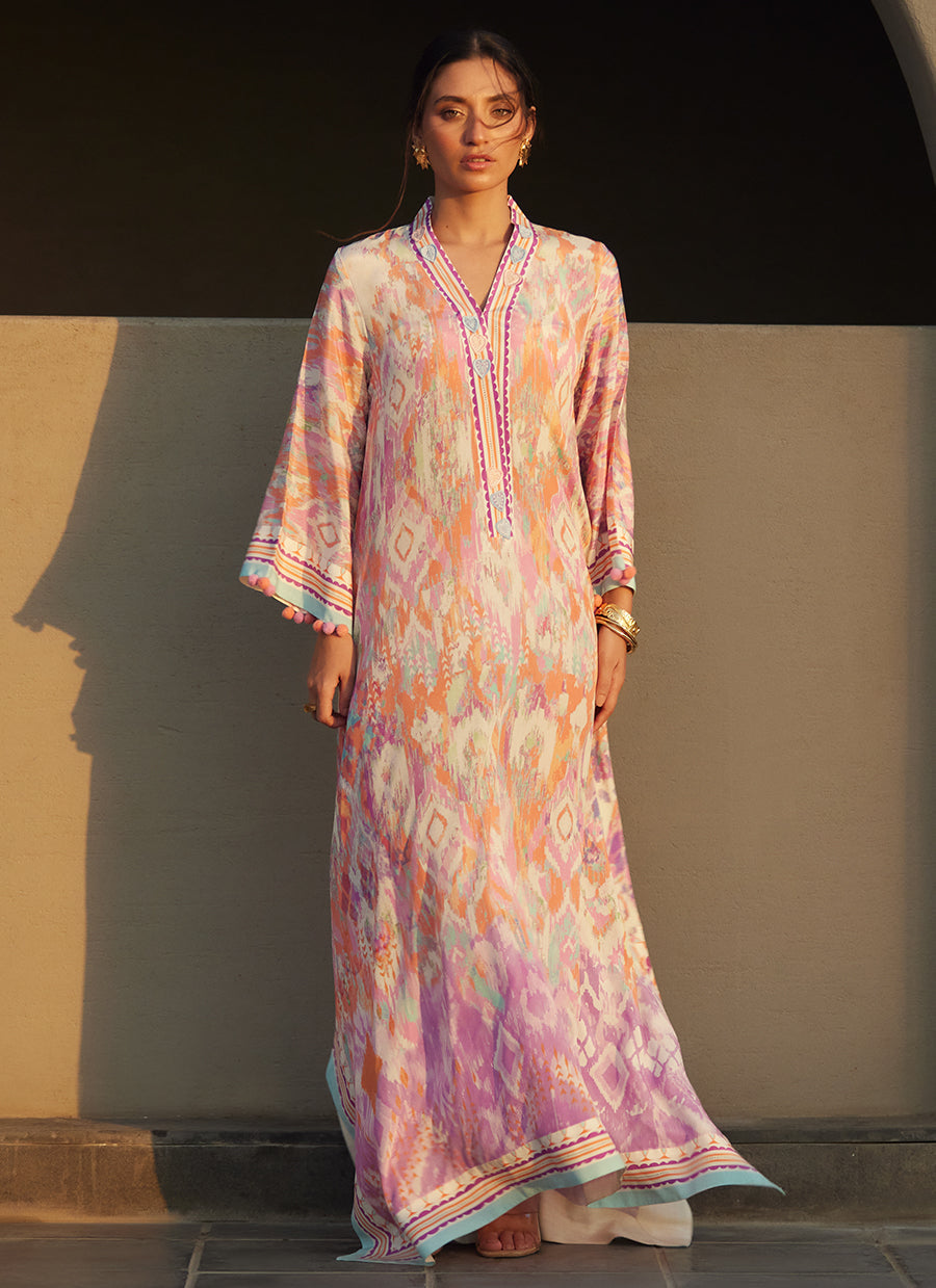 Solana Sunset Crepe Kaftan