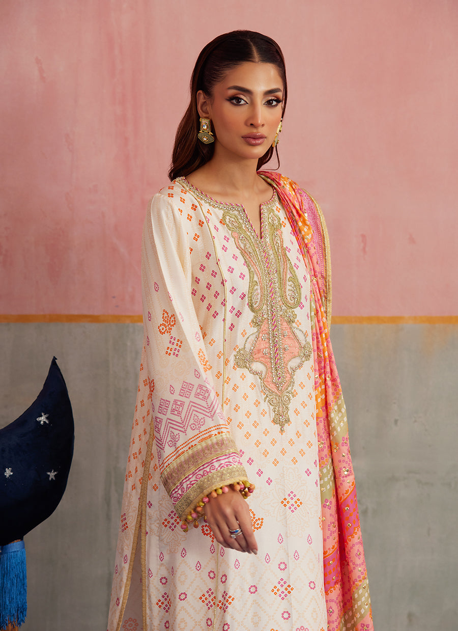 Isa Ivory Shirt and Dupatta