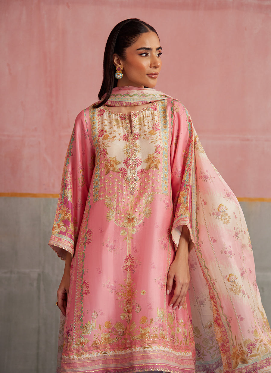 Vic Blush Shirt And Dupatta