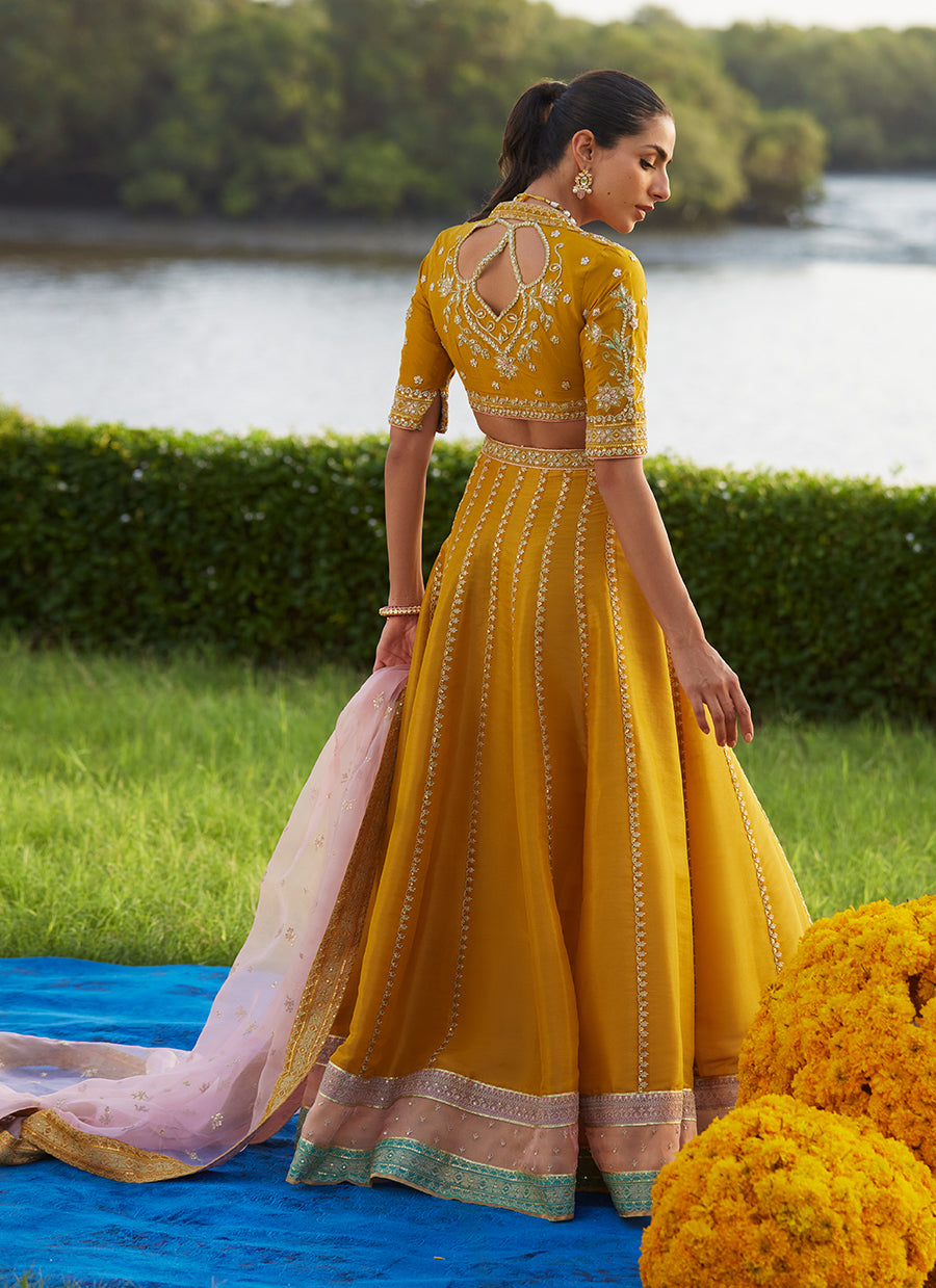 Zard Lengha Choli