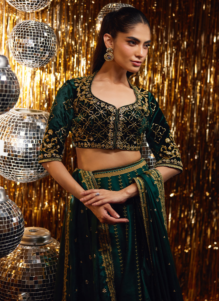Sera Emerald Lehnga Choli