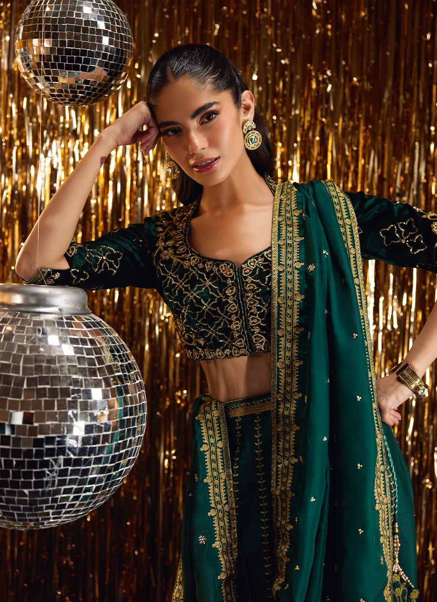 Sera Emerald Lehnga Choli